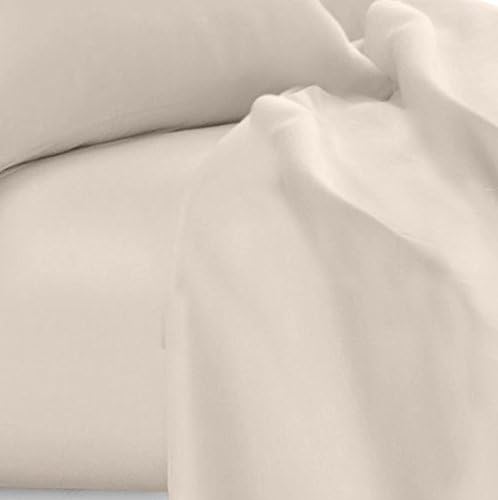 Clara Clark Bed Sheets, Premier 1800 Series 4 Piece Bed Sheet Set, Deep Pocket, Wrinkle, Fade, Stain Resistant, Luxury Soft Bedding Sheets & Pillowcases, Twin, Beige Cream