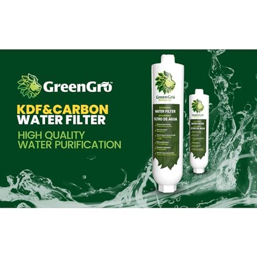 GreenGro Large Capacity Water Filter for Garden & Water Hoses - Removes Calcium, Chloramine, Chlorine, Heavy Metals/Pond Dechlorinator/Organic Gardening/Hydroponic Reservoir & Tank