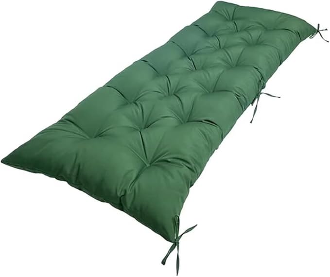 Waterproof Lounge Chair Cushions Swing Cushion for Outdoor Furniture, Indoor Outdoor Beach Cushion Thick Outdoor Garden Beach Seat 20 x 40 in, Green