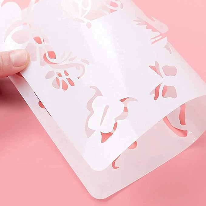 12 Pieces Farm Stencils Reusable Farmhouse Stencils Farm Theme Painting Template for Drawing Tracing DIY Furniture Wall Floor Fabric Decors Pastoral Lovers (6x6 inch)