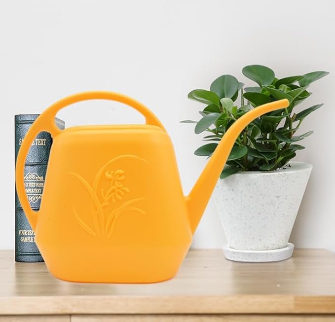 Plastic Watering Can - 1/2 Gallon - Orange