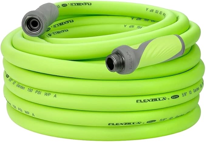 Flexzilla Garden Hose, Male x Female, 5/8 in ID, 75 ft L, 150 psi at 70 deg F, Flexible Hybrid Polymer, Zilla Green