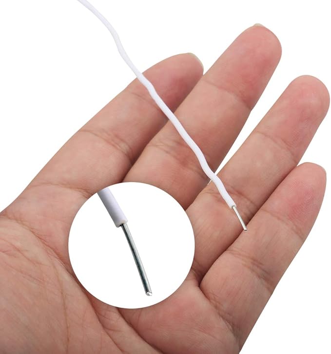 KINGLAKE 66 Feet White Sturdy Plastic Coated Garden Wire 2mm Plant Twist Tie