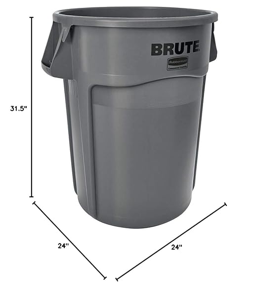 GRAY BRUTE 44 GALLON CAPACITY UTILITY CONTAINER