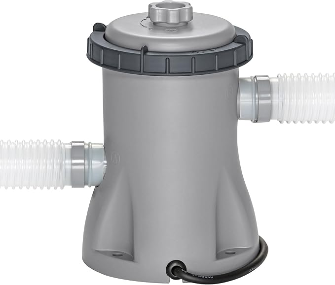 Bestway Steel Pro MAX 10' x 30" Above Ground Pool, Round Metal Frame Outdoor Swimming Pool Set with Filter Pump & Type I Cartridge, Gray