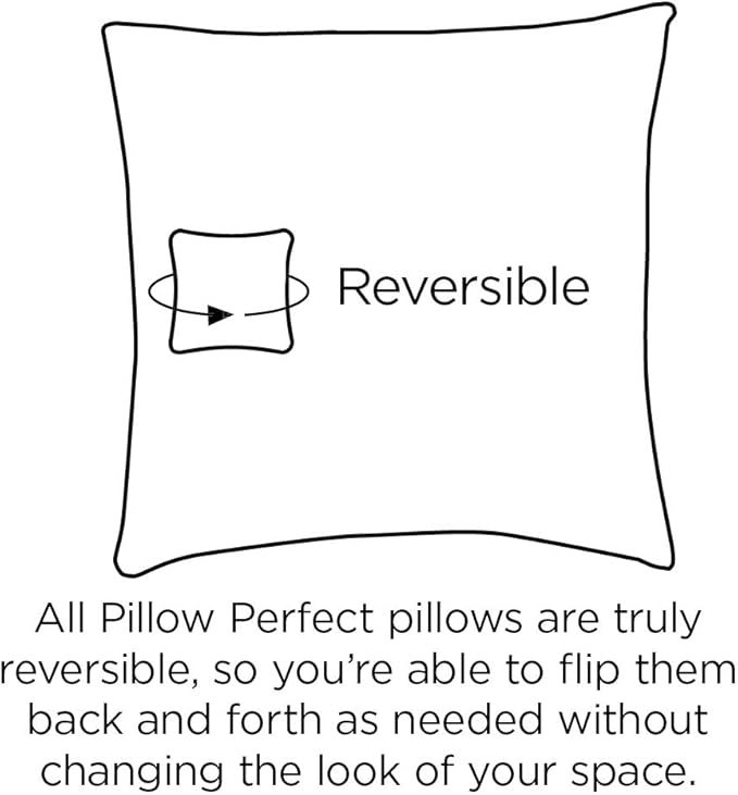 Pillow Perfect Bright Floral Indoor/Outdoor 1 Piece Split Back Chair Cushion Set With Ties, 1 Count, 40.5" x 21", Blue/Brown Pom Pom Play