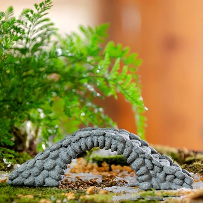 FRCOLOR Fish Tank Bridge Figurine Fairy Garden Bridge Miniature Resin e DIY Accessories for Fish Tank Decoration for Bonsai, Garden, and Indoor Decoration