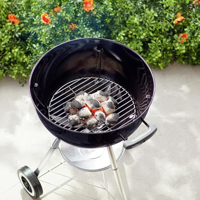 Weber Replacement Charcoal Grate 13.5" – Fits 18" Weber Charcoal Grills, Heavy‑Duty Plated Steel, Moisture & Weather Resistant, Designed for Easy Briquette Arrangement, Kettle