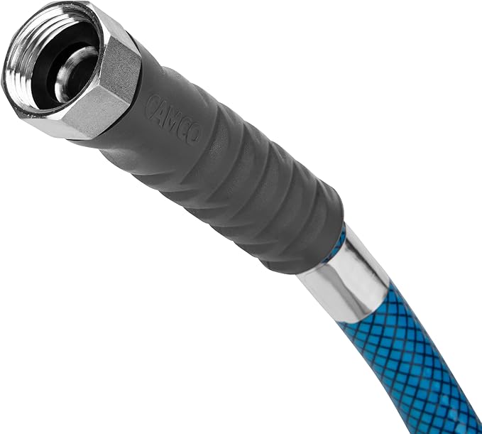 Camco TastePURE 10-Foot Premium Camper/RV Drinking Water Hose - Features a Heavy-Duty No-Kink Design with Strain Relief Ends & 5/8-Inch Inside Diameter - NSF Drinking Water Safe Certified (22823)