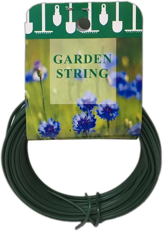50FT Garden Wire Heavy Duty Green Coated Plant Twist Tie Garden Training Wire