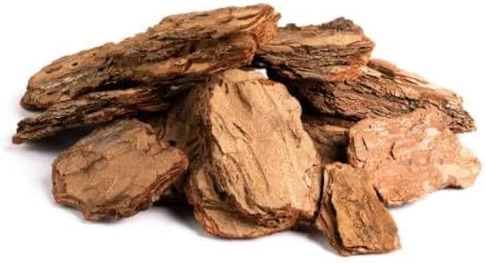 The Tall Pine Pine Bark Mulch Nuggets (4 Quarts) for Indoor/Outdoor Container Gardening, Houseplant Mulch, Brown