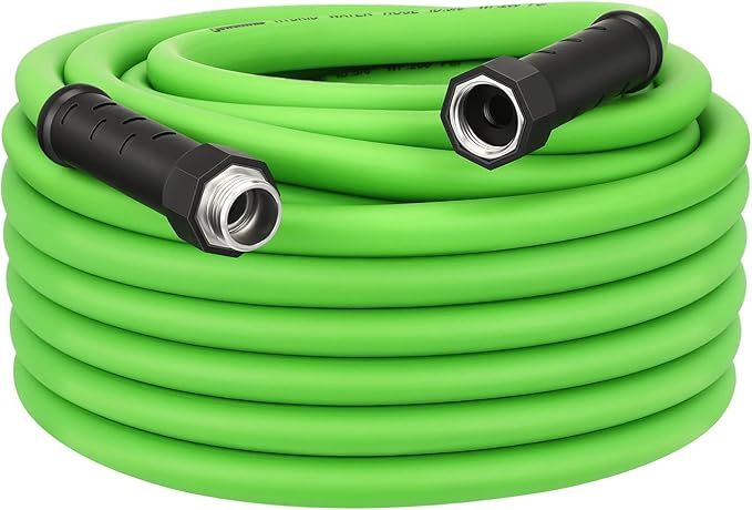 DEWENWILS Garden Hose 50 ft x 5/8", Water Hose with Swivel Handle, Heavy Duty, Lightweight, Flexible Hose for Plants, Car, Yard, 3/4 Inch Solid Fittings, Drinking Water Safe HHGH50A1