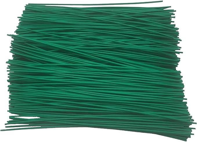 Plant Twist Ties - 8in Plant Ties for Climbing Plants - Garden Ties Reusable Twist Ties Garden Twine for Plants Vines Cords Bags - Pack of 200, Green