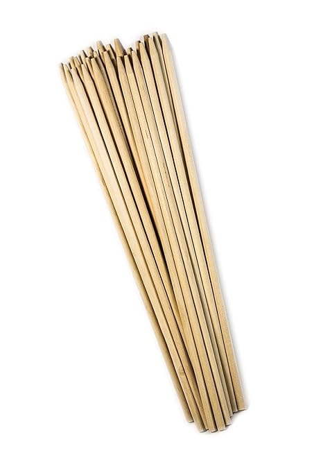 Smores Sticks 36". Pack of 100 Count Marshmallow Roasting Sticks. Disposable Marshmellow Sticks Camping Heavy Duty Smores Skewers for Outdoor Fire Pits. (ECS36InchSmoresstix-100CT)