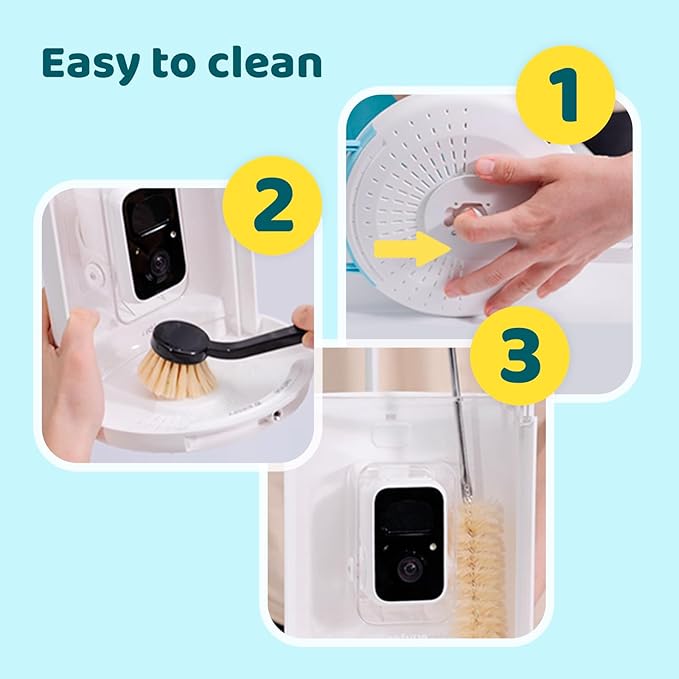 NETVUE by Birdfy Smart Bird Feeder with Camera, Bird Watching Camera, Auto Capture Video&Motion Detection, 1080P Live Steam, Cardinal Feeder Outdoor Wireless, Ideal Present for Backyard Birder, Yellow