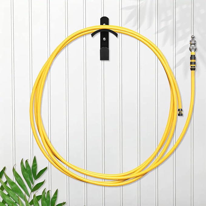 Water Hose Holder, Wall Mount Garden Hose Reel Hanger Holder, Outside Garden Hose Storage Holders organizer for Storage Ropes, Garden and Heavy Tools
