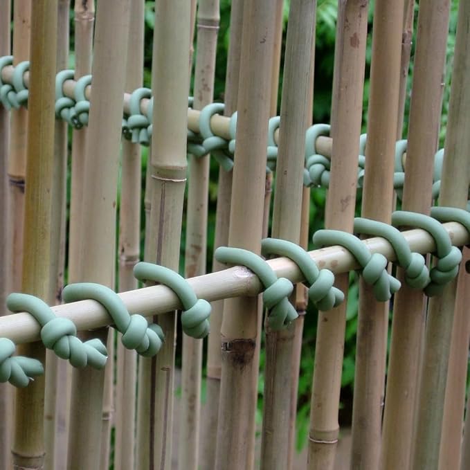 Plant Tie - Original Soft Tie, Flexible Rubber Ties for Plants - 16.4 ft - Green Rubber