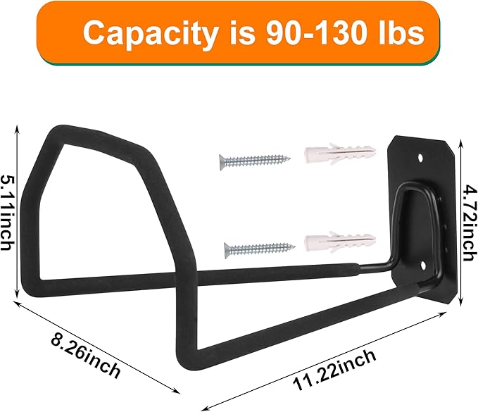 Heavy Duty Hose Hanger Wall Mount Water Hose Holders for Outside, Sturdy Hose Stand for Garden Hose Storage and Extension Cords