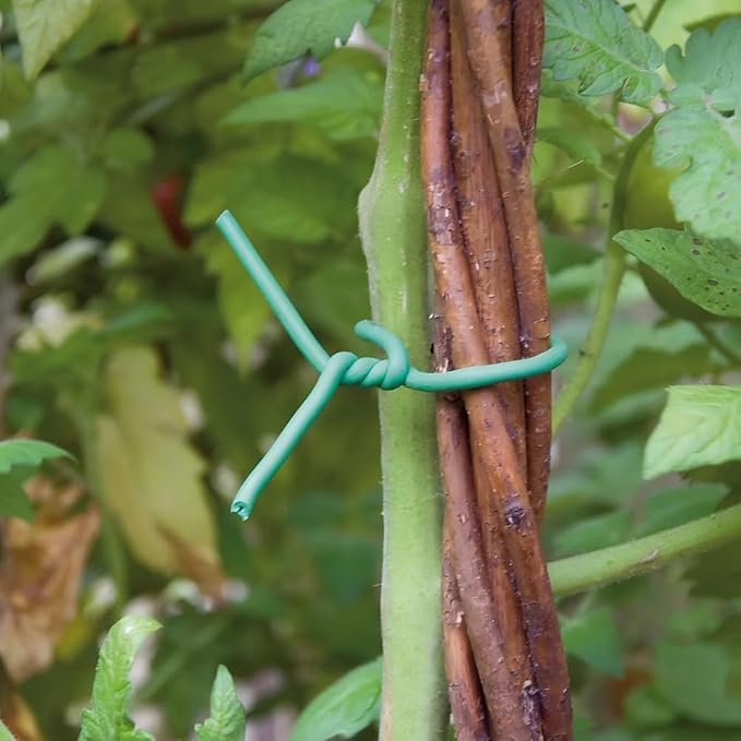 32.8FT Soft Twist Ties for Plants – Durable Flexible TPR Rubber Coated Garden Wire with UV Protection, Reusable Plant Tie for Securing Tomatoes, Delicate Stems, Vines, Flowers, 0.1 in Diameter