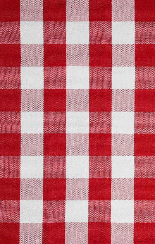 MUBIN Christmas Door Mat Outdoor 27.5 x 43 Inch Red White Plaid Plaid Rug Christmas Decor Rug Cotton Hand-Woven Layered Door Mats Washable Carpet for Front Porch, Kitchen, Farmhouse, Entryway