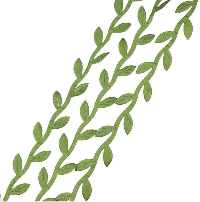 66 ft Leaf Ribbon, Artificial Eucalyptus Garland Rattan Leaf String, Decorative Jungle Wild Green Plant Leaves for Baby Shower Home Wedding Party Spring Decor Balloon Garland Wreaths DIY Craft