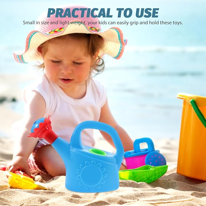 NUOBESTY Chicken Watering can Toys for Kids Bath and Outdoor Play Early Educational Watering Pot for Home and School 2-Pack Small Plastic Water Sprinkler can