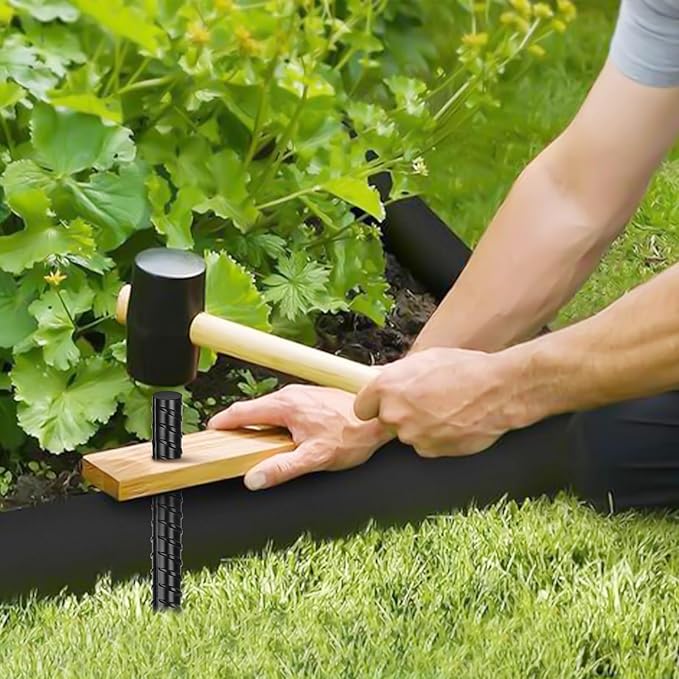 24 Inches Rebar Stakes(16pcs) Heavy Duty Straight Metal Ground Anchors with Chisel Point Ends for Timber,Concrete,Plant Support,Camping Tents,1/2 Inch Thickness Garden Stakes,Black
