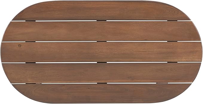 Linon Coffee Table, 18.11D x 35.24W x 18.11H in, Acorn