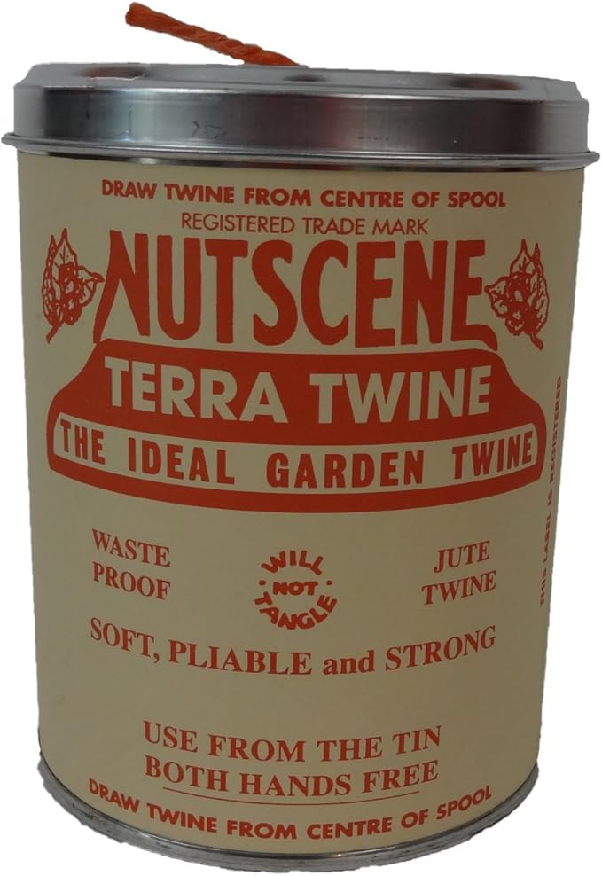 Bosmere K815O Nutscene Tin of Twine, 3-Ply, 492-Feet, Orange
