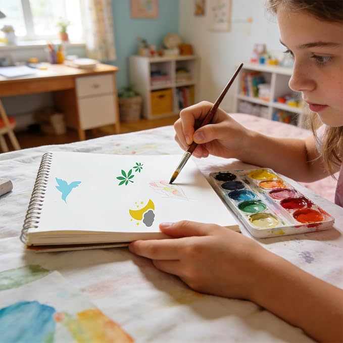 72 Pcs Butterfly Flower Stencils for Painting Set, Reusable Botanical Leaf Dragonfly Plants Painting Templates - Stencil Crafts Drawing Templates for DIY Scrapbook, Home Wall Murals, Canvas Wood Signs