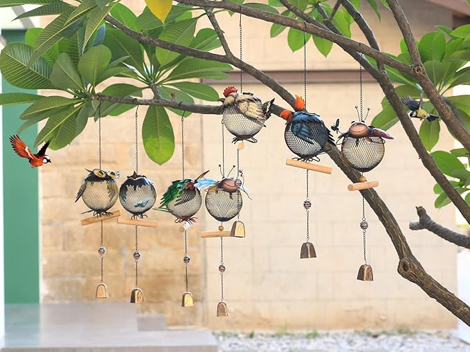 Solar Bird Feeder,Squirrel-Proof Bird Feeders for Outside,Cute Animal Shaped Birdfeeders,Owl Decoration Gifts(Owl Shaped)