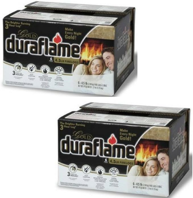 Duraflame 4577 Ultra-Premium Firelogs 2 Pack, 4.5-Pound 3 Hour