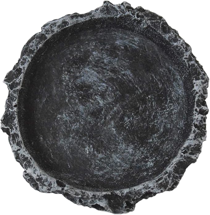 2 Pack Reptile Water Dish Reptile Water and Food Bowls Reptile Feeding Dish ,Breadworm Feeding for Leopard Gecko Lizard Spider Scorpion Chameleon (2Pcs Round)