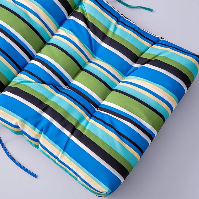 Enipate Weather Resistant Adirondack Chair Cushions High Back Indoor Outdoor Patio Tufted Thicken Lounge Cushion Seat Pads
