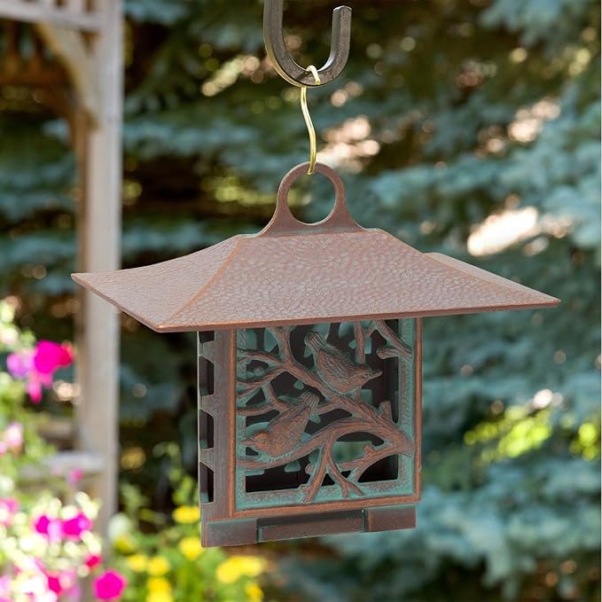 Whitehall Products Nuthatch Suet Feeder, Copper Verdi