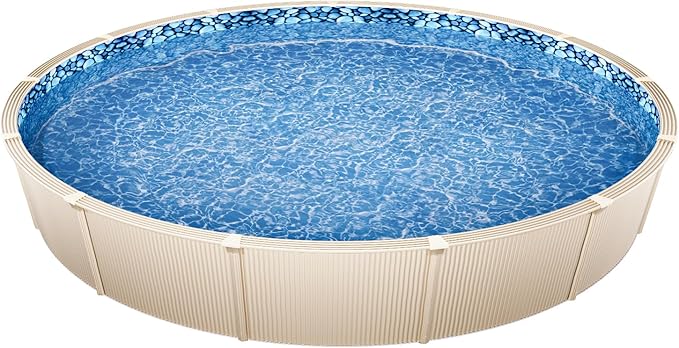 VEVOR 18-ft Round Above Ground Pool Liner, Unibead Pool Liners, Standard Gauge, 52inch Wall Height, Designed for Steel Sided Above-Ground Swimming Pools