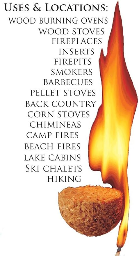 Lightning Nuggets N50VBOX Firestarters Box of Fire-Starting Nuggets, 50 Count,Tan