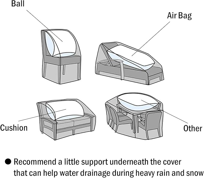 F&J Outdoors Waterproof UV Resistant Large Deep Seat Chair Patio Lounge Chair Cover, 40" W x 40" D x 36" H