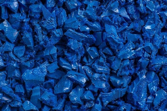 Playsafer Rubber Mulch Nuggets Protective Flooring for Playgrounds, Swing-Sets, Play Areas, and Landscaping (400 LBS - 16 CU. FT., Blue)