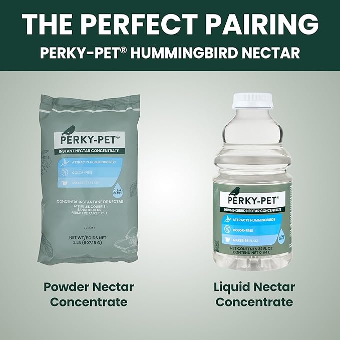 Perky-Pet Red Hummingbird Feeder - Pinch Waist Design for Easy Feeding - Humming bird Feeder for Outdoors - 403CP - 8 oz Capacity