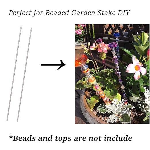 Set of 48 Lobergel 8/32 Inch M4 Threaded Rods and Studs, Include 24pcs 12.99" Fully Threaded Rods 24pcs Stainless Steel Hex Nuts, Right Hand Thread Bar for Clamps Hangers Beaded Garden Stakes