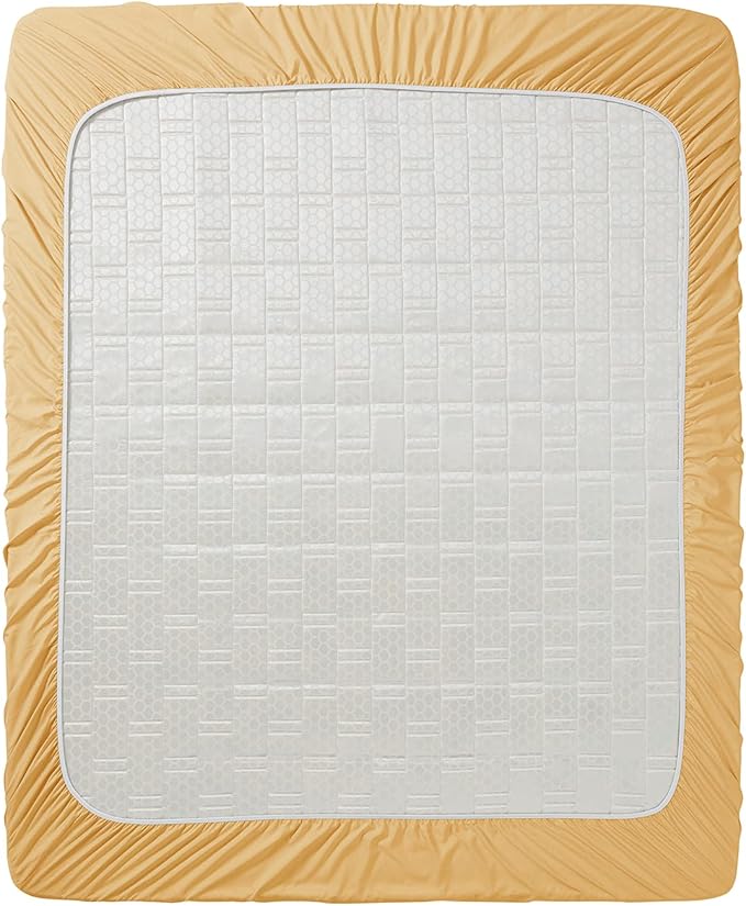 Clara Clark Fitted Sheet, Extra Deep Pocket Fits Deep Mattress, Luxury Soft Fitted Sheet Only, King Camel Gold