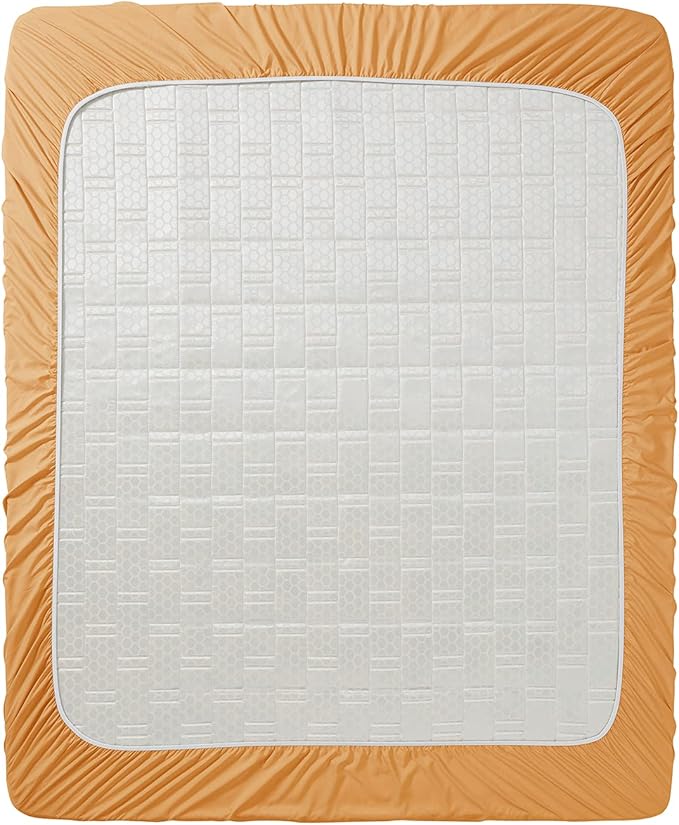 Clara Clark Fitted Sheet, Extra Deep Pocket Fits Deep Mattress, Luxury Soft Fitted Sheet Only, Queen Apricot Orange