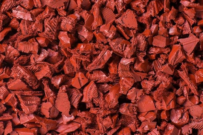 Playsafer Rubber Mulch Nuggets Protective Flooring for Playgrounds, Swing-Sets, Play Areas, and Landscaping (400 LBS - 16 CU. FT., Red)