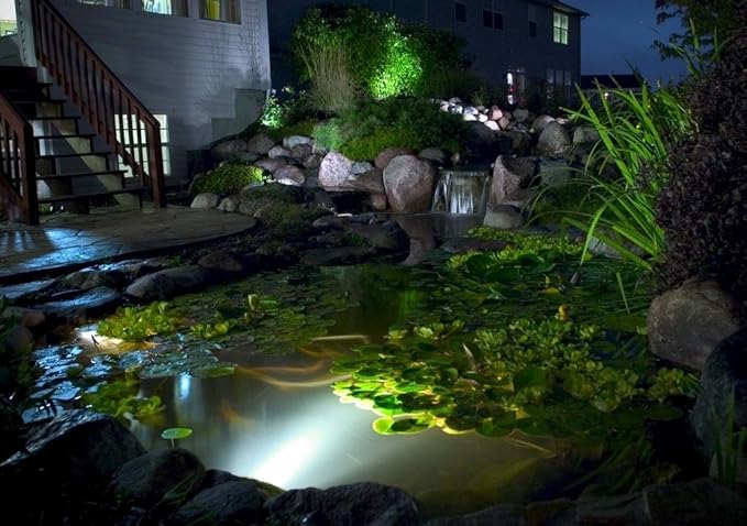 Aquascape 3-Watt LED Pond and Landscape Spotlight – Low Voltage Garden Light for Water Features, 84033