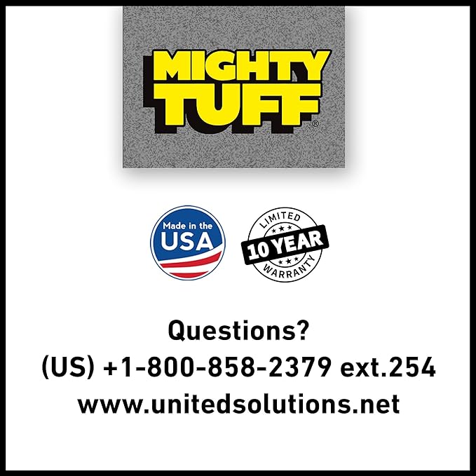 Mighty Tuff 50-Gallon Wheeled Trash Barrel - Large Outdoor Trash Can with Lid - Versatile, Durable and Convenient for Indoor or Outdoor Trash Bin