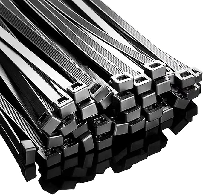Large Zip Ties Heavy Duty 18 inch (500 Pack), 220 lb Tensile Strength for Outdoor Use, Black Cable Ties, Long Wire Ties by ANOSON