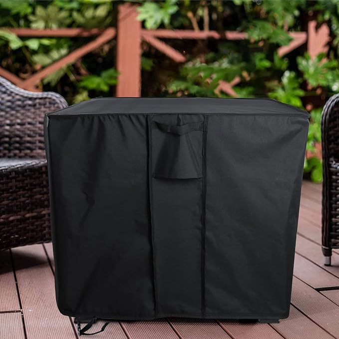 Fire Pit Cover Rectangular 55 Inch,Propane Gas Fire Pit Table Cover,Outdoor Waterproof Firepit Table Cover - 55 x 22 x 25 Inch