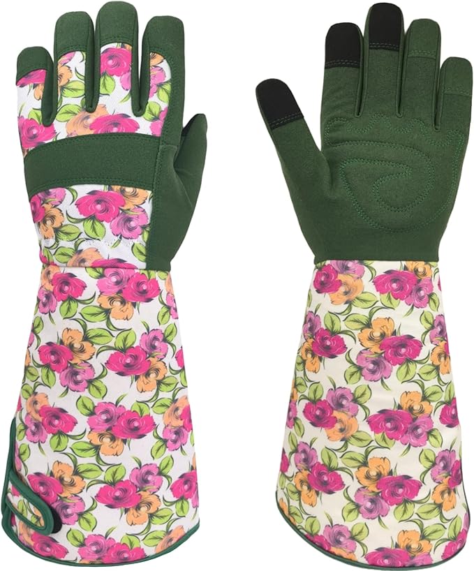 Long Gardening Garden Gloves,Thorn-proof&Puncture Resistance Rose Cactus Gauntlet Glove for Gardener,Gifts