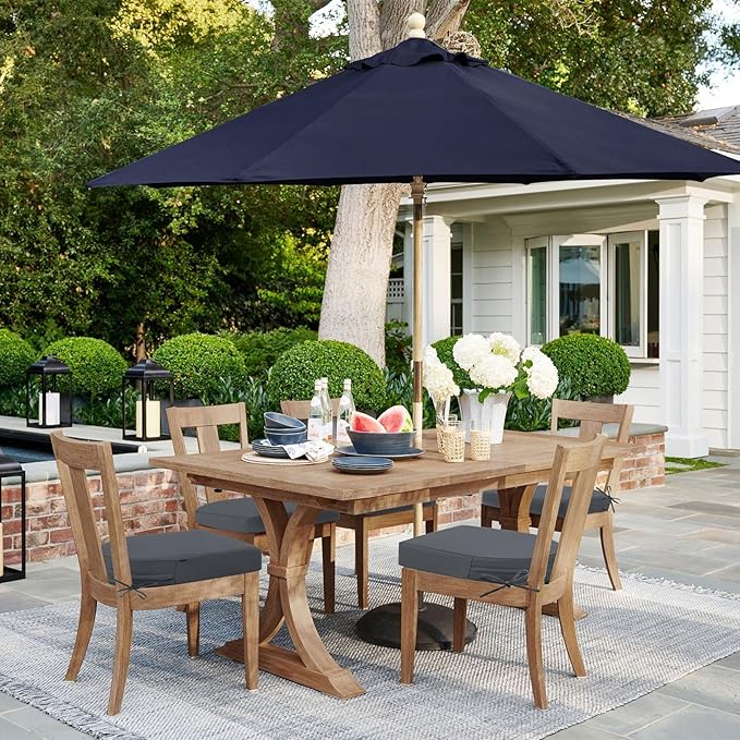 Topotdor Outdoor Chair Cushions Set of 2, 17"x16"x2" Waterproof Patio Chair Cushions for Outdoor Furniture, Round Corner Outdoor Seat Cushions Color Fastness Chair Pads with Ties, Dark Gray
